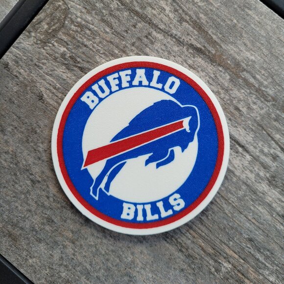 Buffalo Bills Coasters Set - 3D Printed - (Set of 4) - Picture 3 of 4